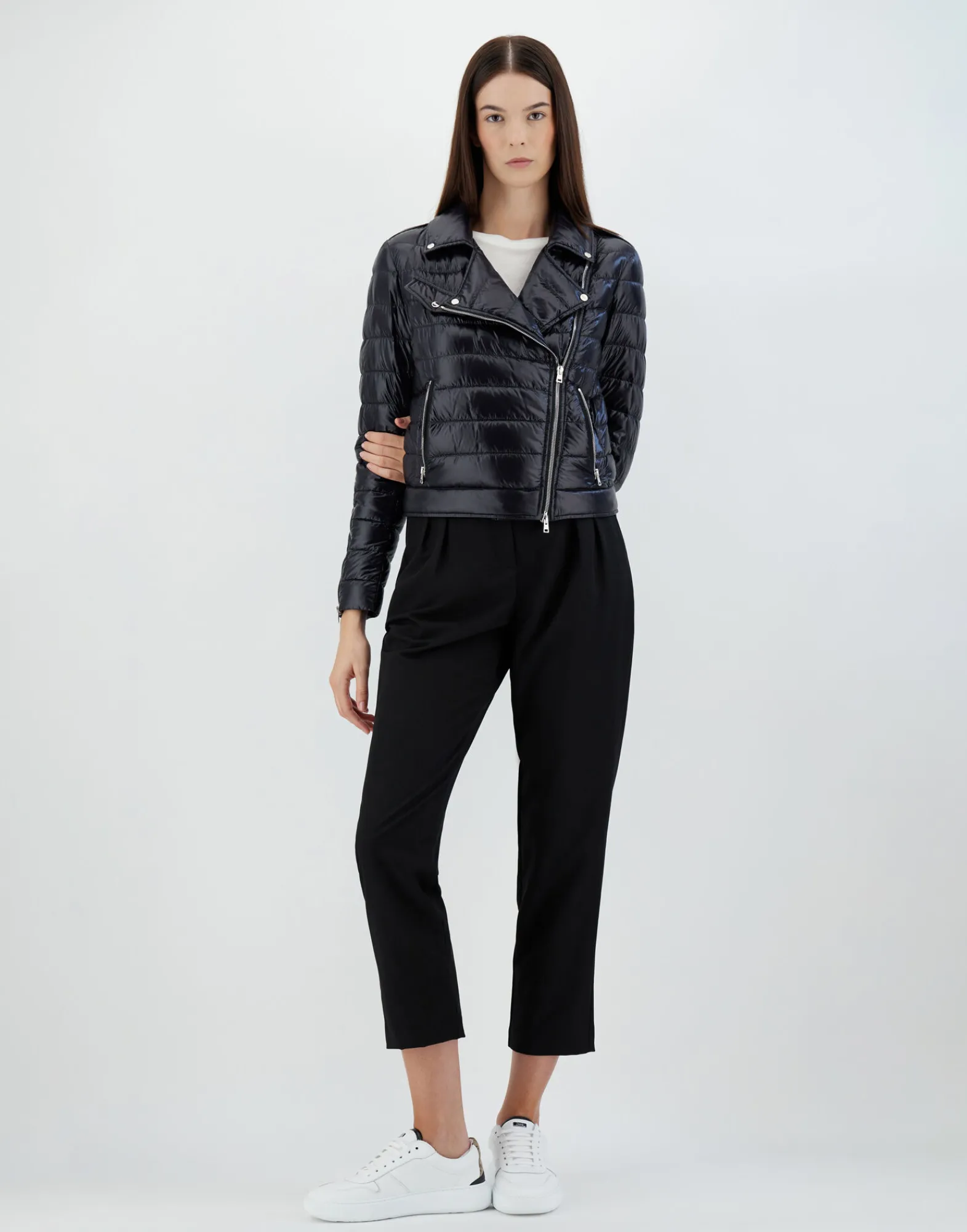 Herno Kurze Daunenjacken-Bomberjacke Aus Nylon Ultralight