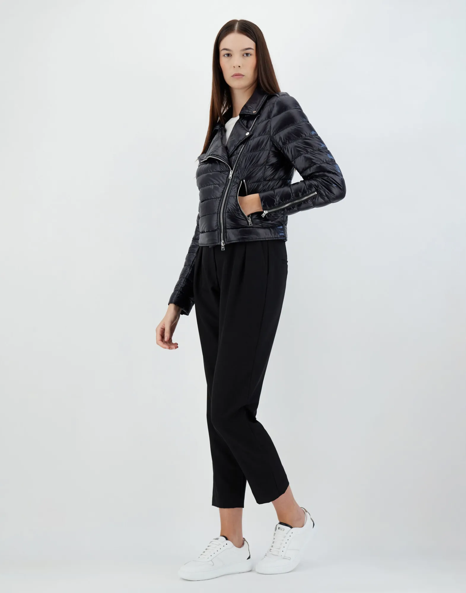 Herno Kurze Daunenjacken-Bomberjacke Aus Nylon Ultralight