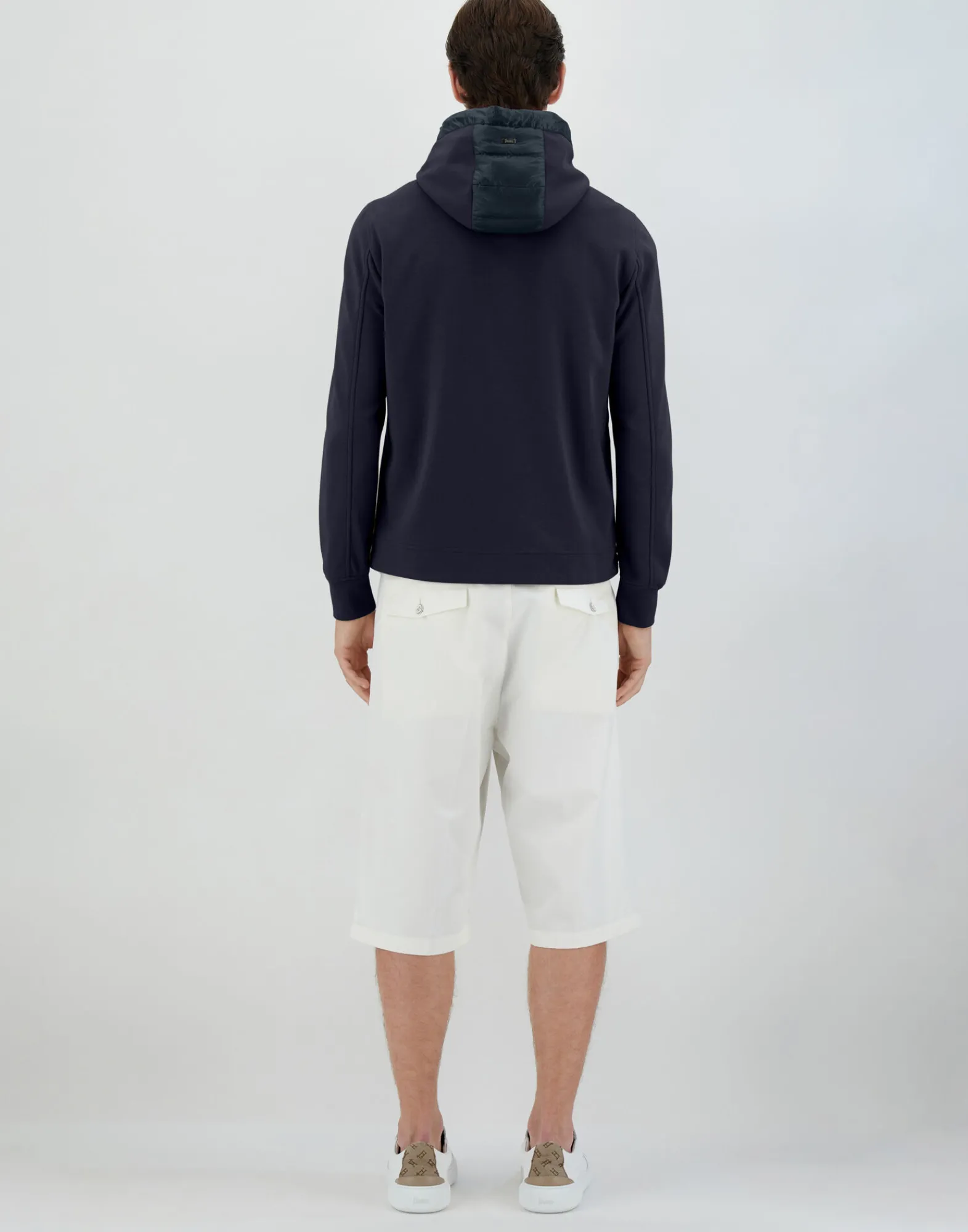 Herno Kurze Daunenjacken-Bomberjacke Aus Nylon Ultralight & Fleece