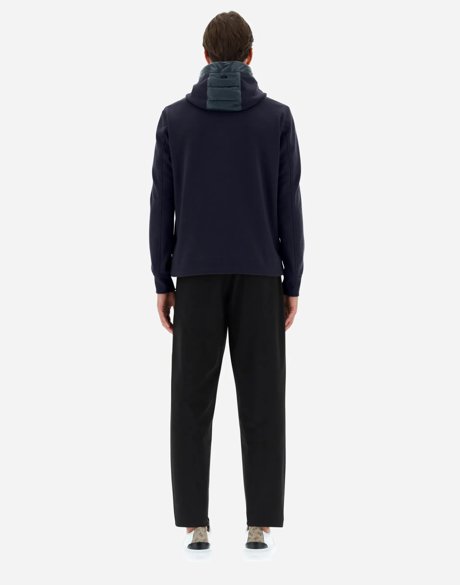 Herno Kurze Daunenjacken-Bomberjacke Aus Nylon Ultralight & Fleece