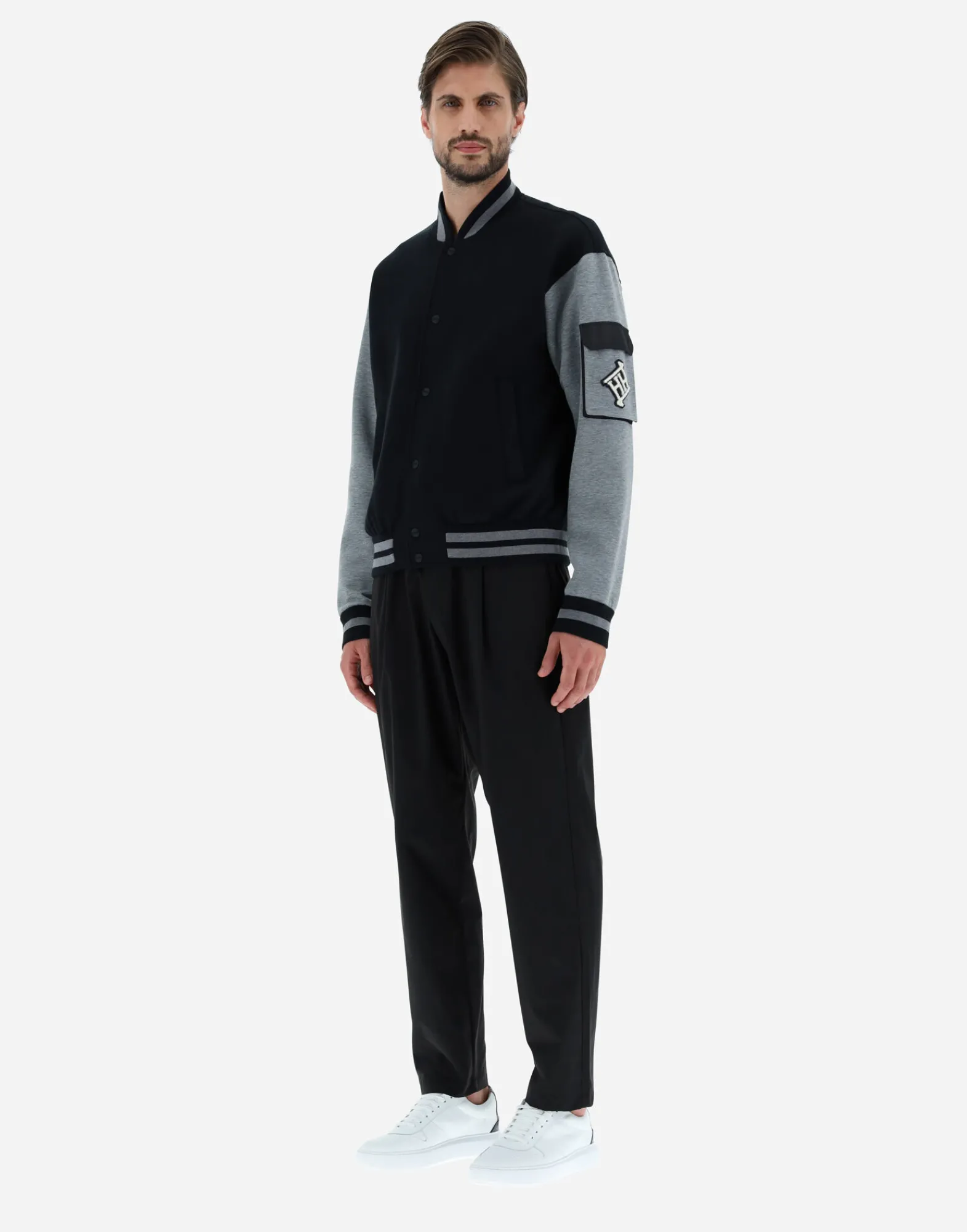 Herno Bomber-Bomberjacke Aus Soft Scuba
