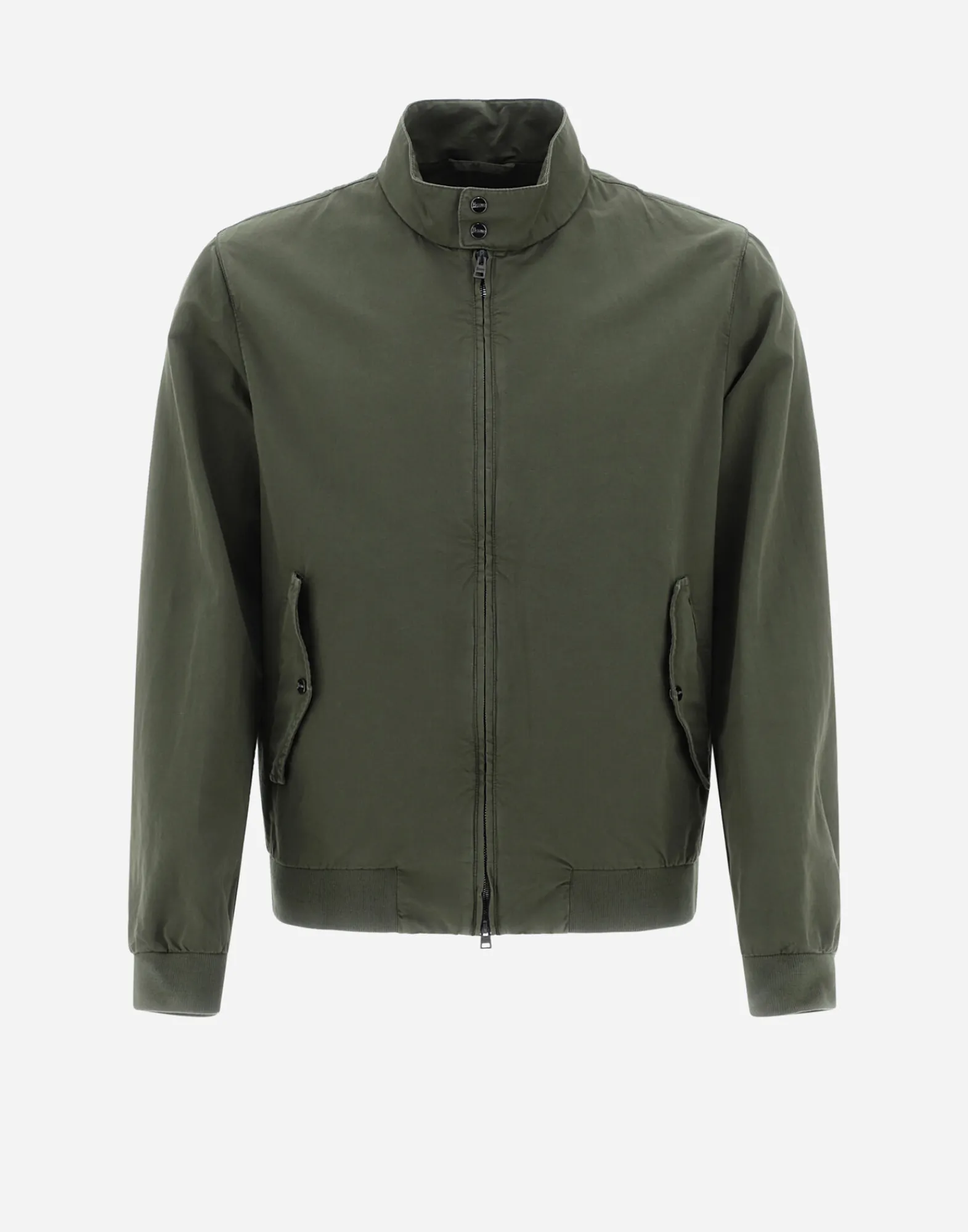 Herno Bomber-Bomberjacke Aus Stuckgefarbtem Leinen & Baumwolle