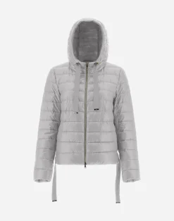 Herno Kurze Daunenjacken-Bomberjacke Mit Kapuze Aus Nylon Ultralight