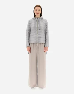 Herno Kurze Daunenjacken-Bomberjacke Mit Kapuze Aus Nylon Ultralight