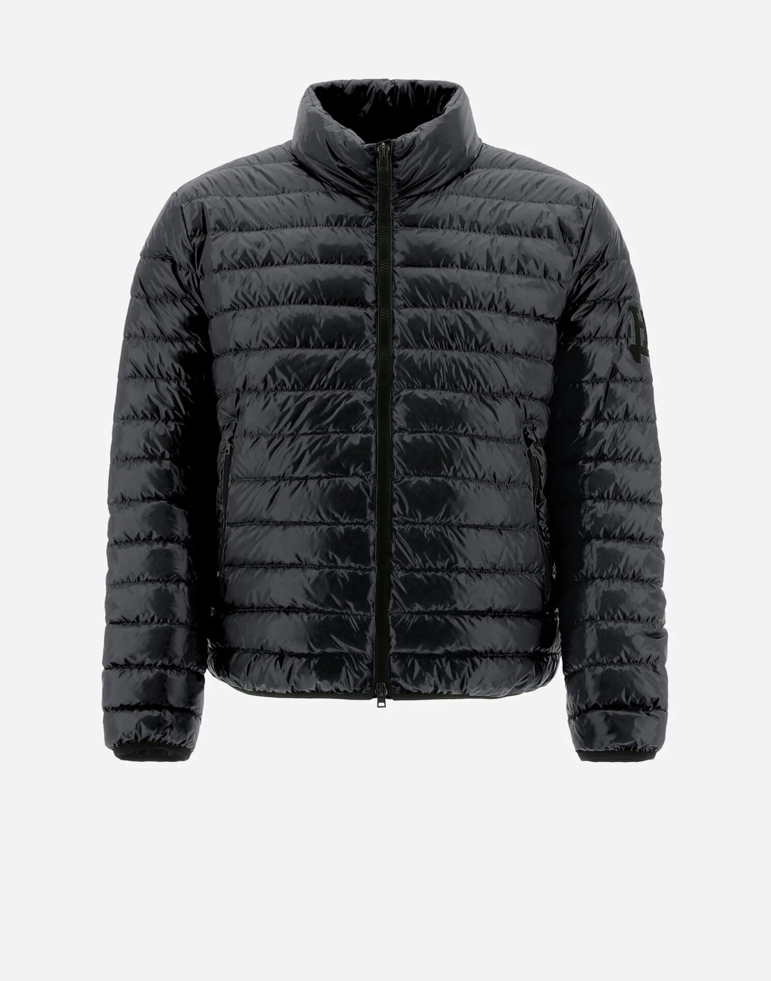 Herno Kurze Daunenjacken-Bomberjacket Aus Gloss