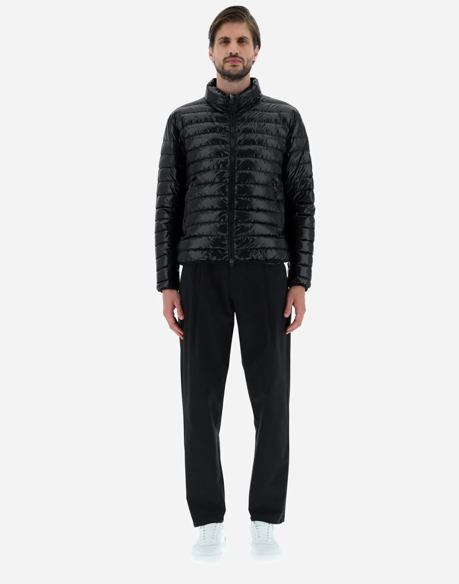 Herno Kurze Daunenjacken-Bomberjacket Aus Gloss