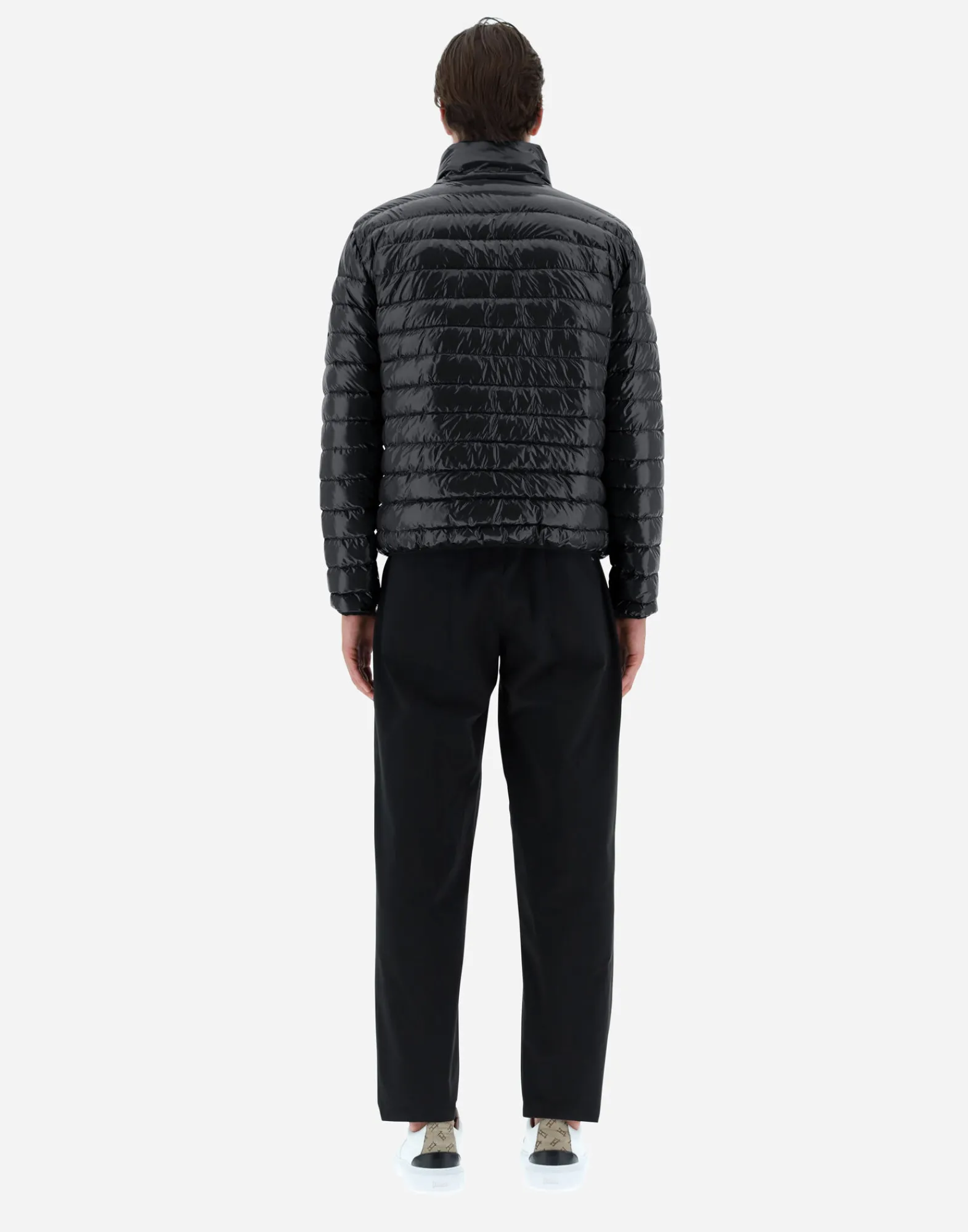 Herno Kurze Daunenjacken-Bomberjacket Aus Gloss