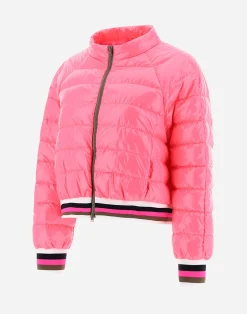 Herno Kurze Daunenjacken-Bomberjacket Aus Gloss