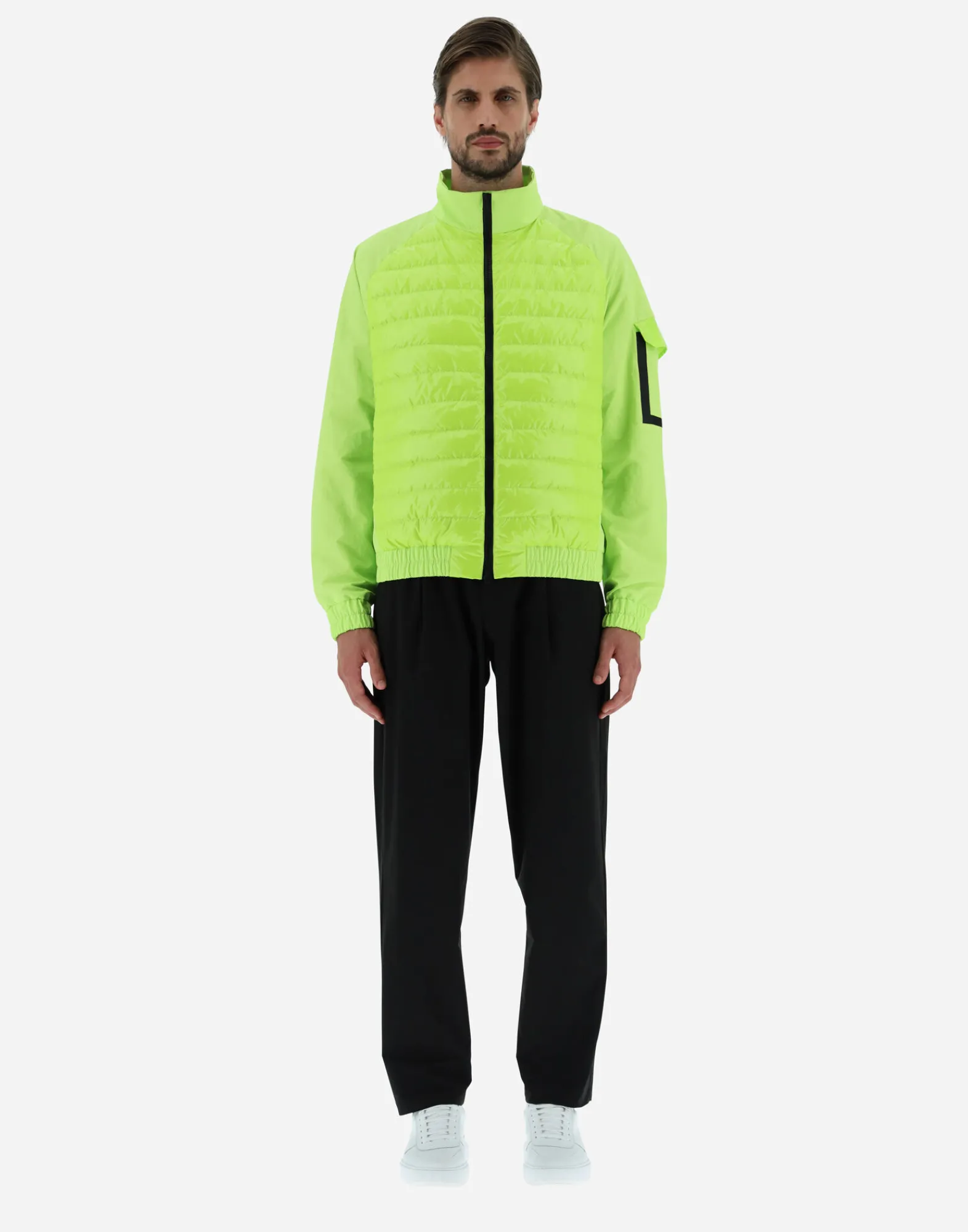 Herno Kurze Daunenjacken-Bomberjacket Aus Gloss & Plaster