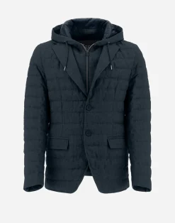 Herno Kurze Daunenjacken-Bomberjacket Aus New Lino