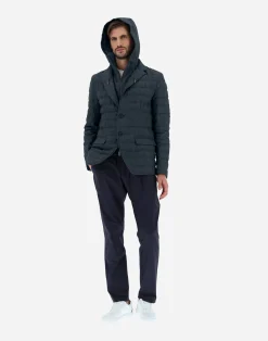 Herno Kurze Daunenjacken-Bomberjacket Aus New Lino