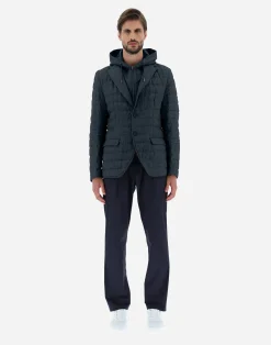 Herno Kurze Daunenjacken-Bomberjacket Aus New Lino