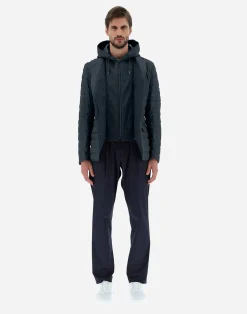 Herno Kurze Daunenjacken-Bomberjacket Aus New Lino
