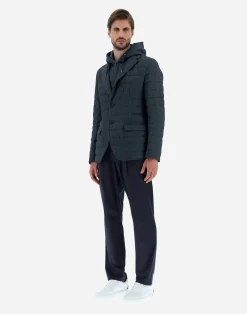 Herno Kurze Daunenjacken-Bomberjacket Aus New Lino