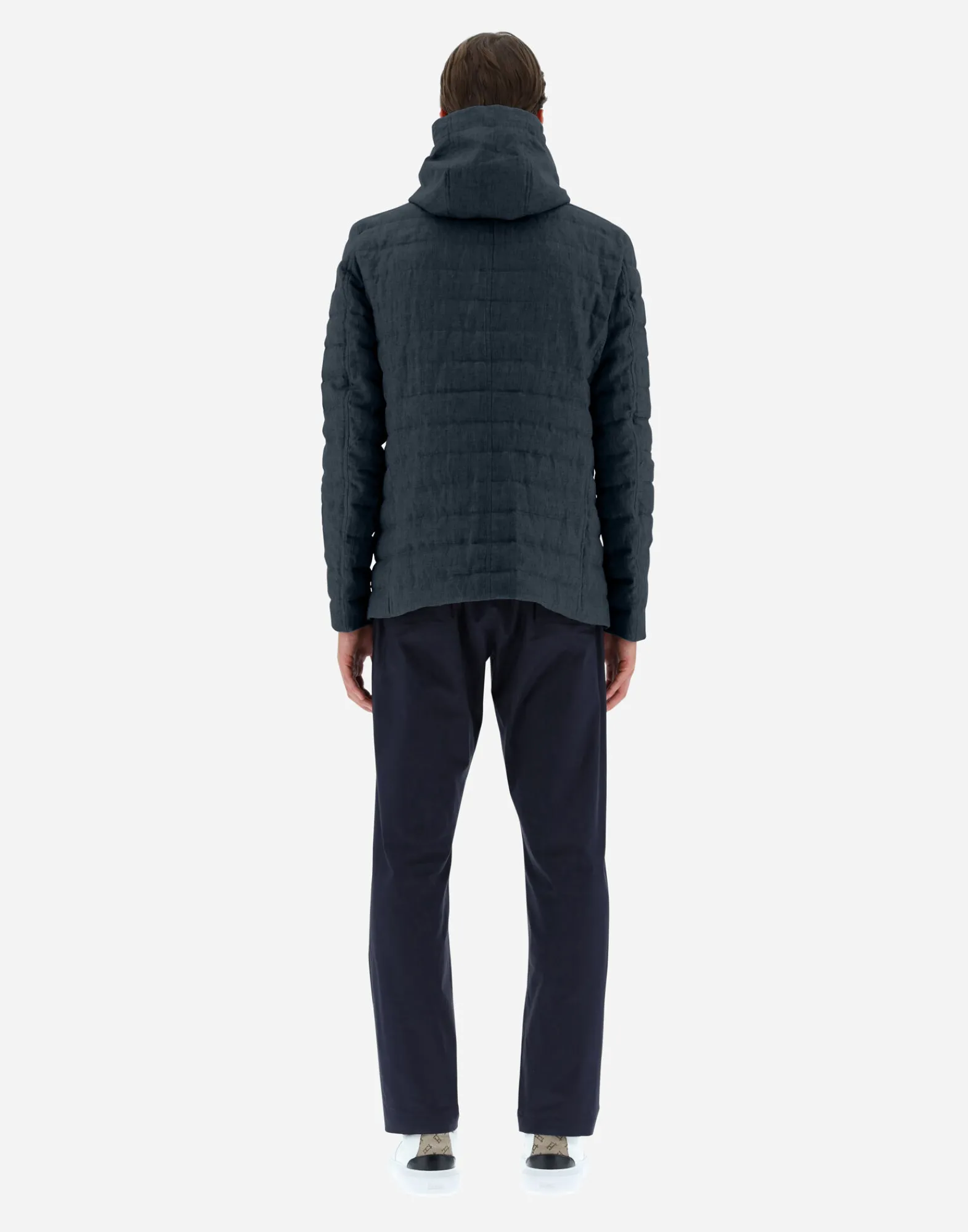 Herno Kurze Daunenjacken-Bomberjacket Aus New Lino
