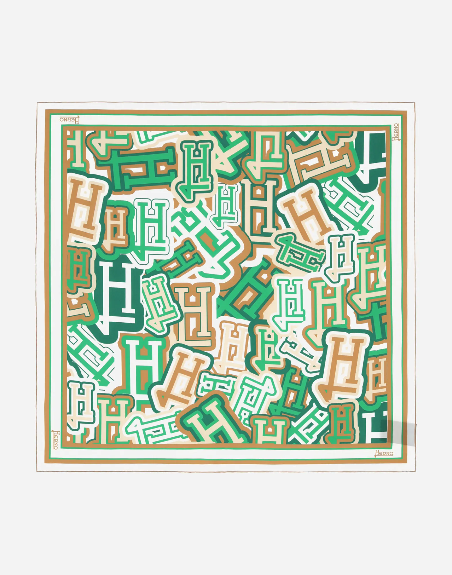 Herno Seidentuch-Bubble Seidenschal 90 X 90 Cm