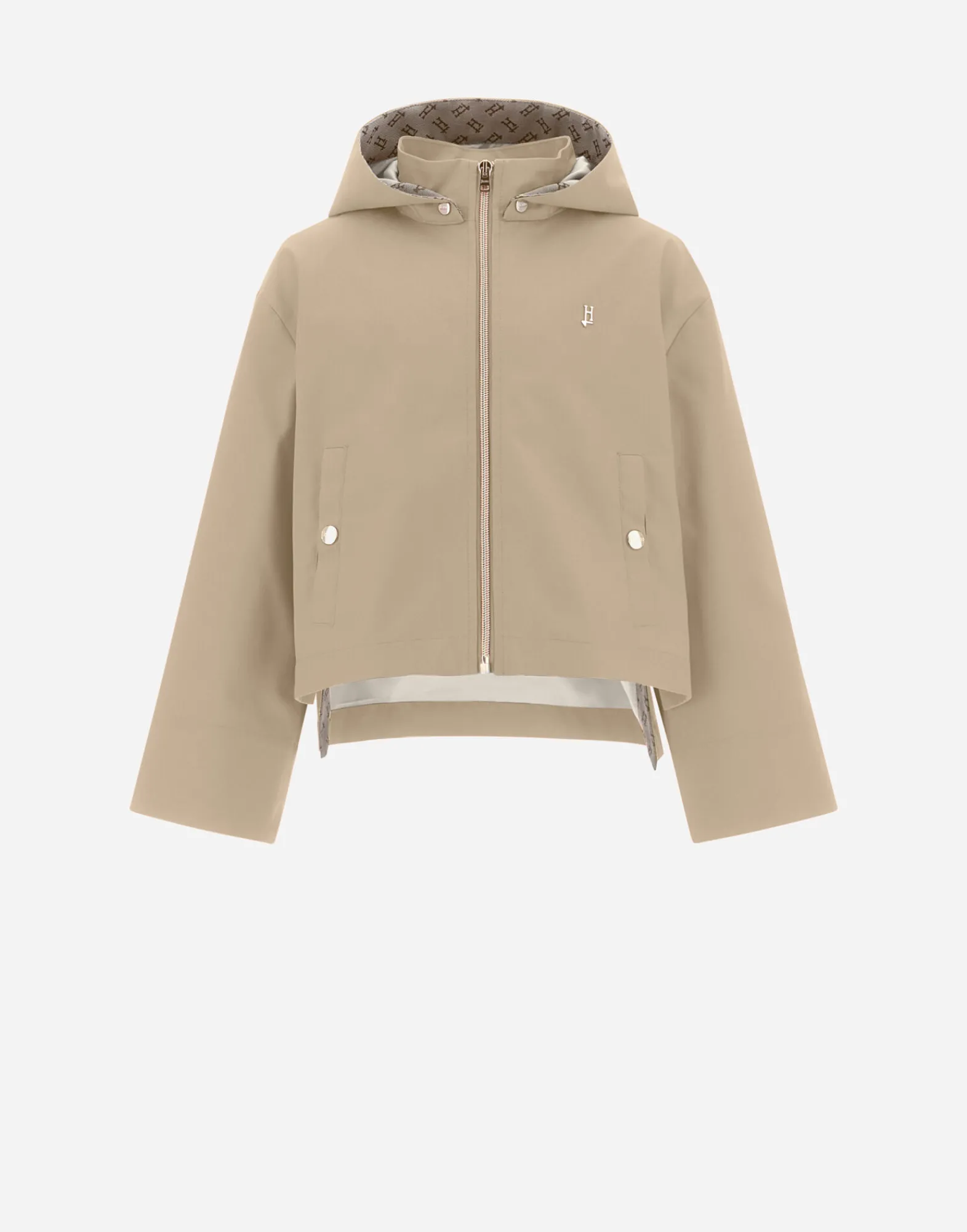 Herno Kleidung-Cape Aus Delon Mit Monogram-Details