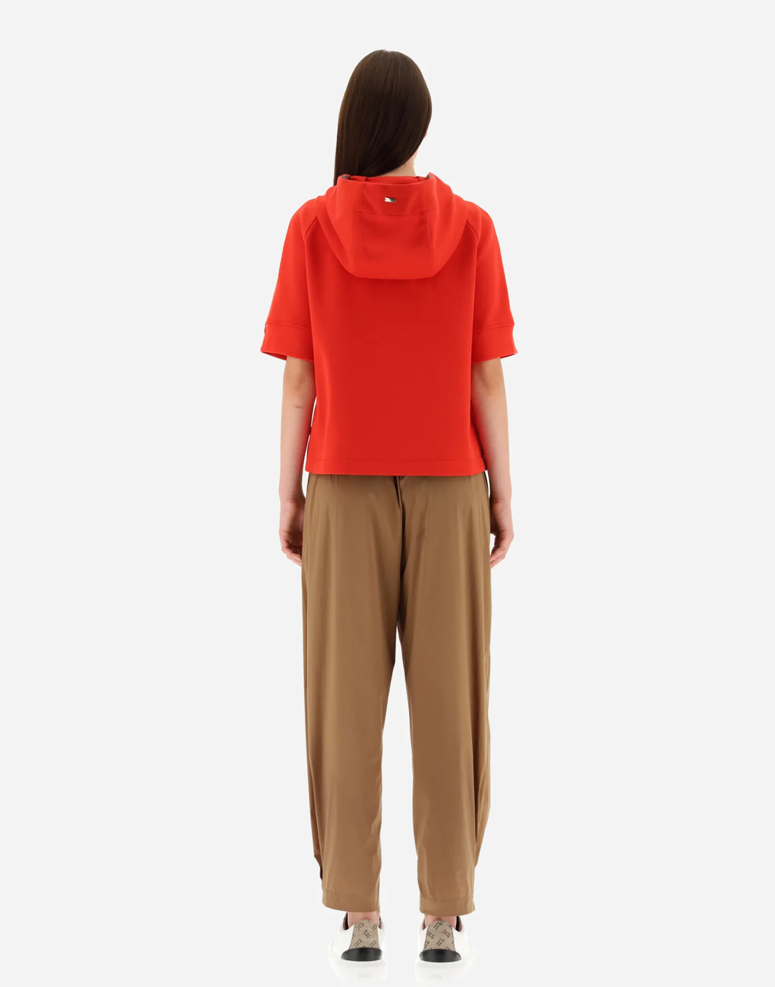 Herno Capes-Cape Aus Double Sweater & Monogram