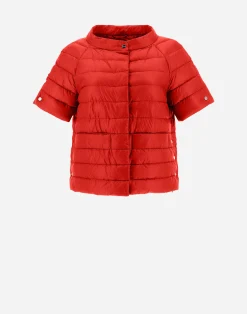 Herno Kurze Daunenjacken-Cape Aus Nylon Ultralight & Monogram