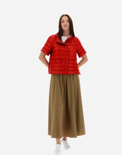 Herno Kurze Daunenjacken-Cape Aus Nylon Ultralight & Monogram