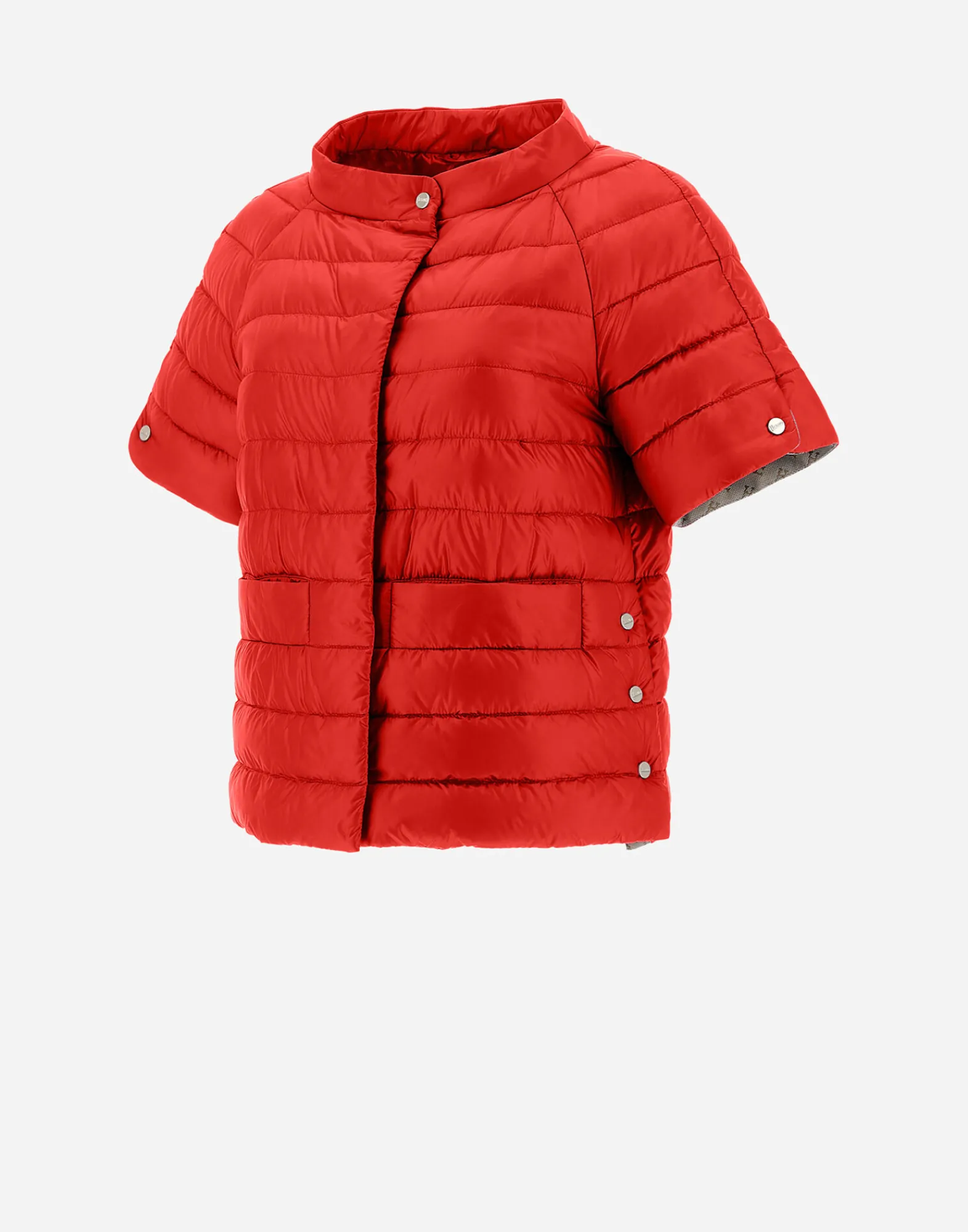 Herno Kurze Daunenjacken-Cape Aus Nylon Ultralight & Monogram