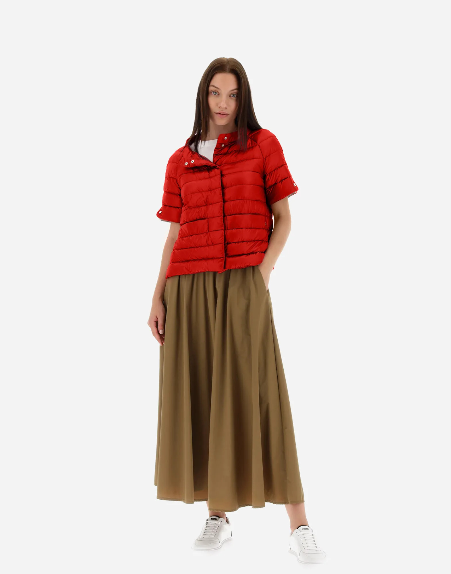 Herno Kurze Daunenjacken-Cape Aus Nylon Ultralight & Monogram