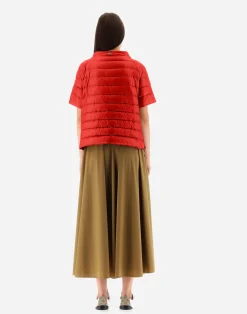 Herno Kurze Daunenjacken-Cape Aus Nylon Ultralight & Monogram