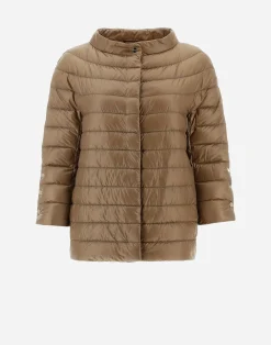 Herno Kurze Daunenjacken-Cape Aus Nylon Ultralight & Monogram