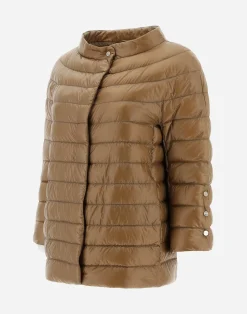 Herno Kurze Daunenjacken-Cape Aus Nylon Ultralight & Monogram