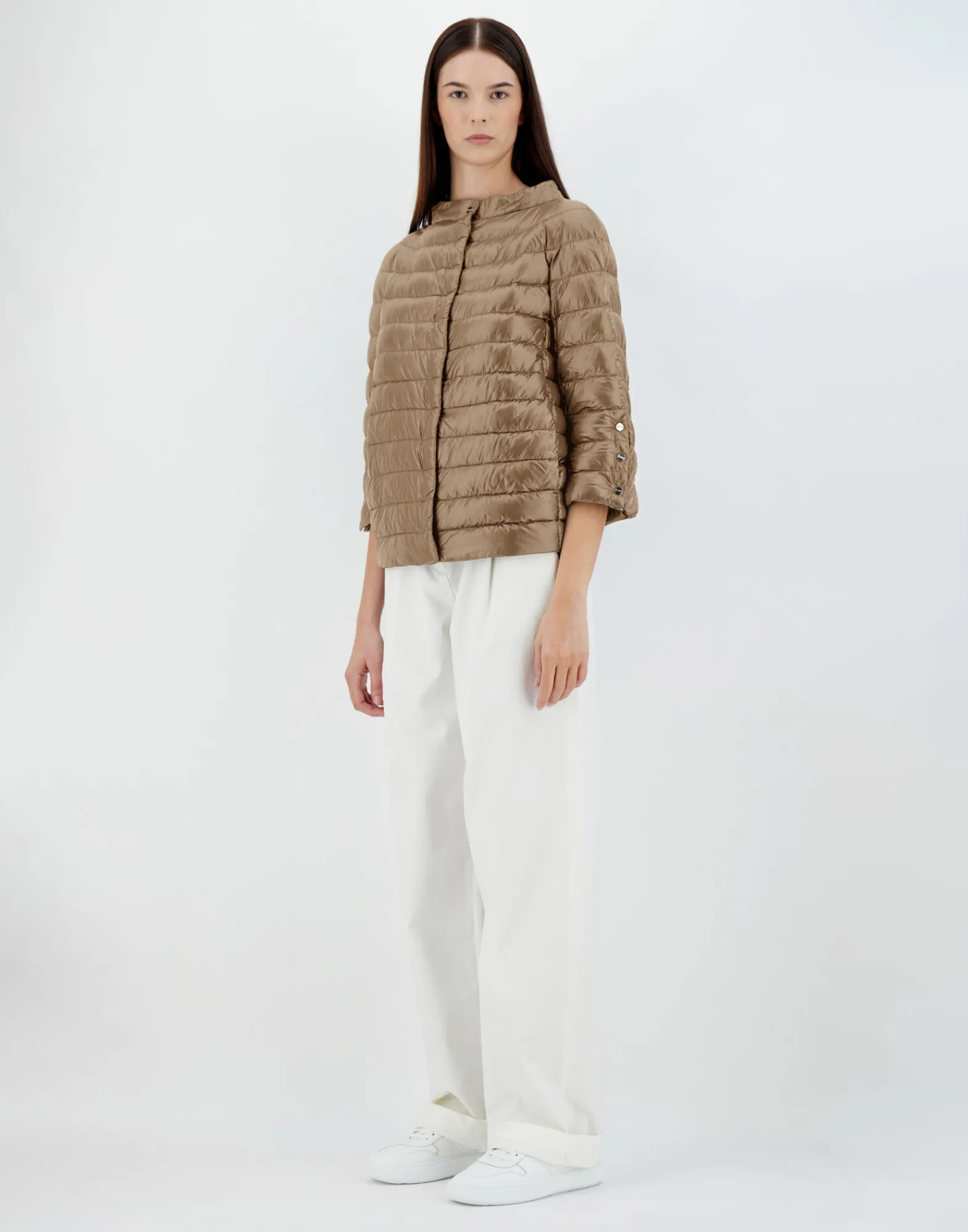 Herno Kurze Daunenjacken-Cape Aus Nylon Ultralight & Monogram