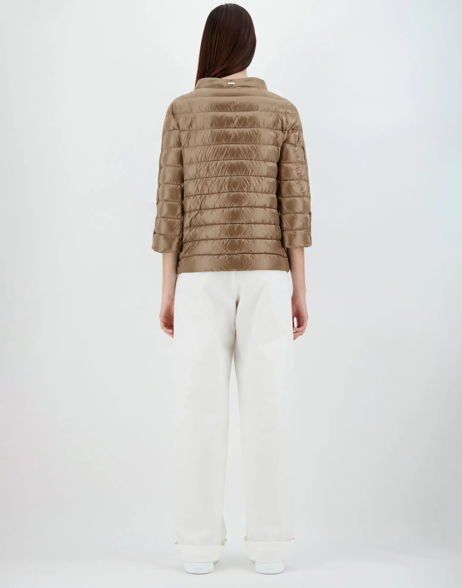 Herno Kurze Daunenjacken-Cape Aus Nylon Ultralight & Monogram