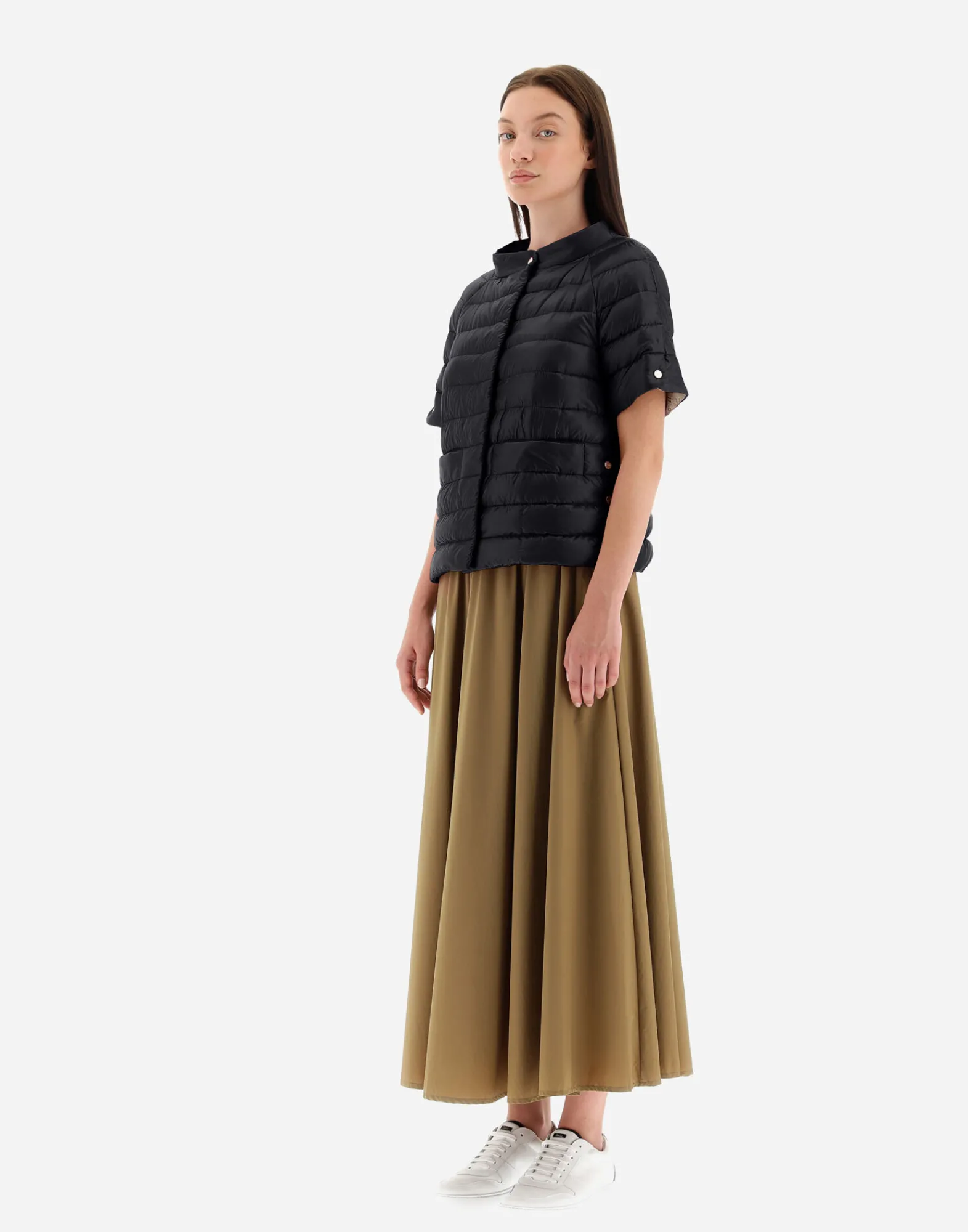 Herno Capes-Cape Aus Nylon Ultralight & Monogram
