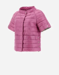 Herno Kurze Daunenjacken-Cape Aus Nylon Ultralight & Monogram