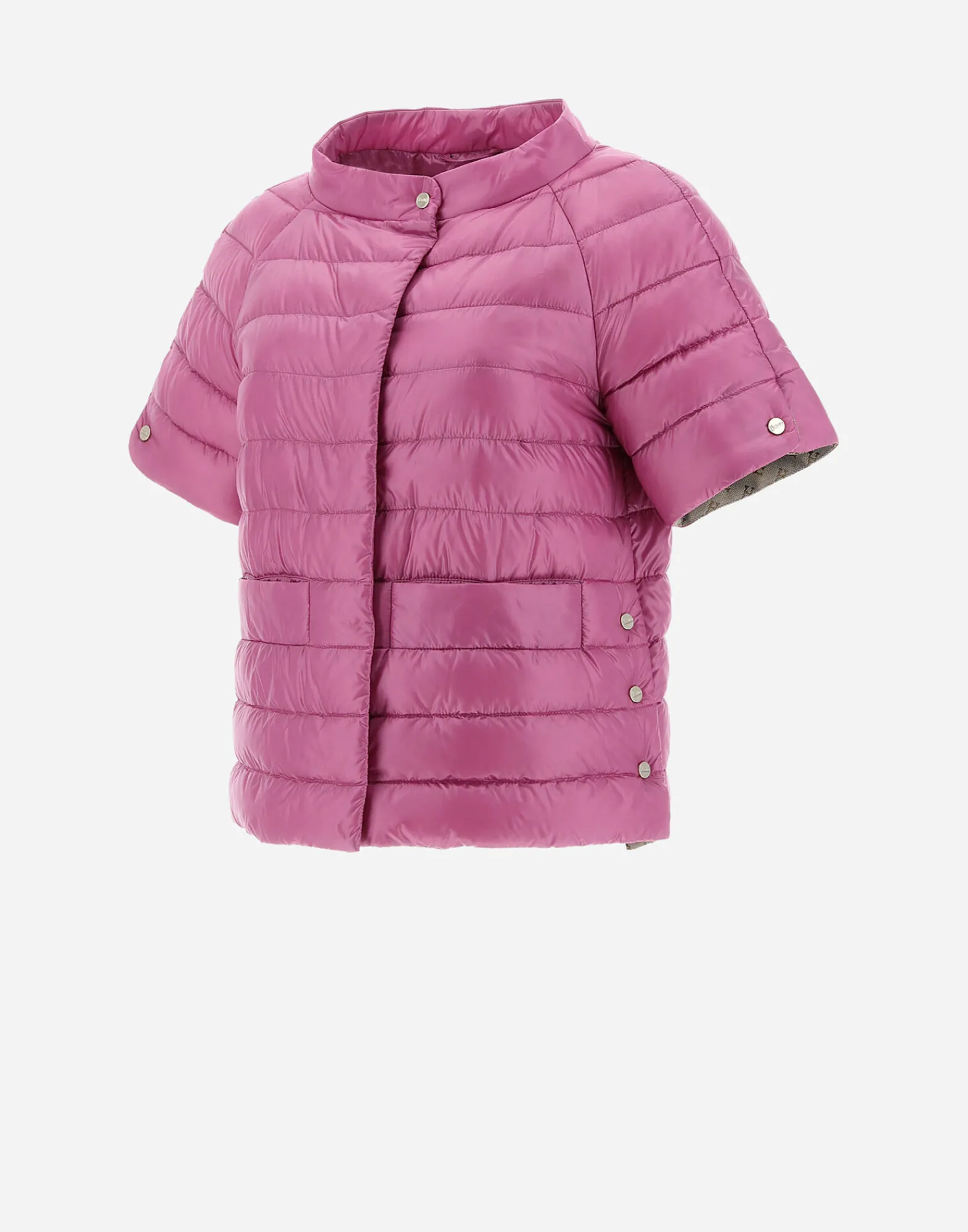 Herno Kurze Daunenjacken-Cape Aus Nylon Ultralight & Monogram