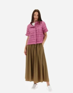 Herno Kurze Daunenjacken-Cape Aus Nylon Ultralight & Monogram