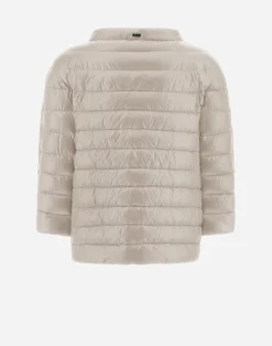 Herno Kurze Daunenjacken-Cape Aus Nylon Ultralight & Monogram