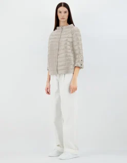 Herno Kurze Daunenjacken-Cape Aus Nylon Ultralight & Monogram