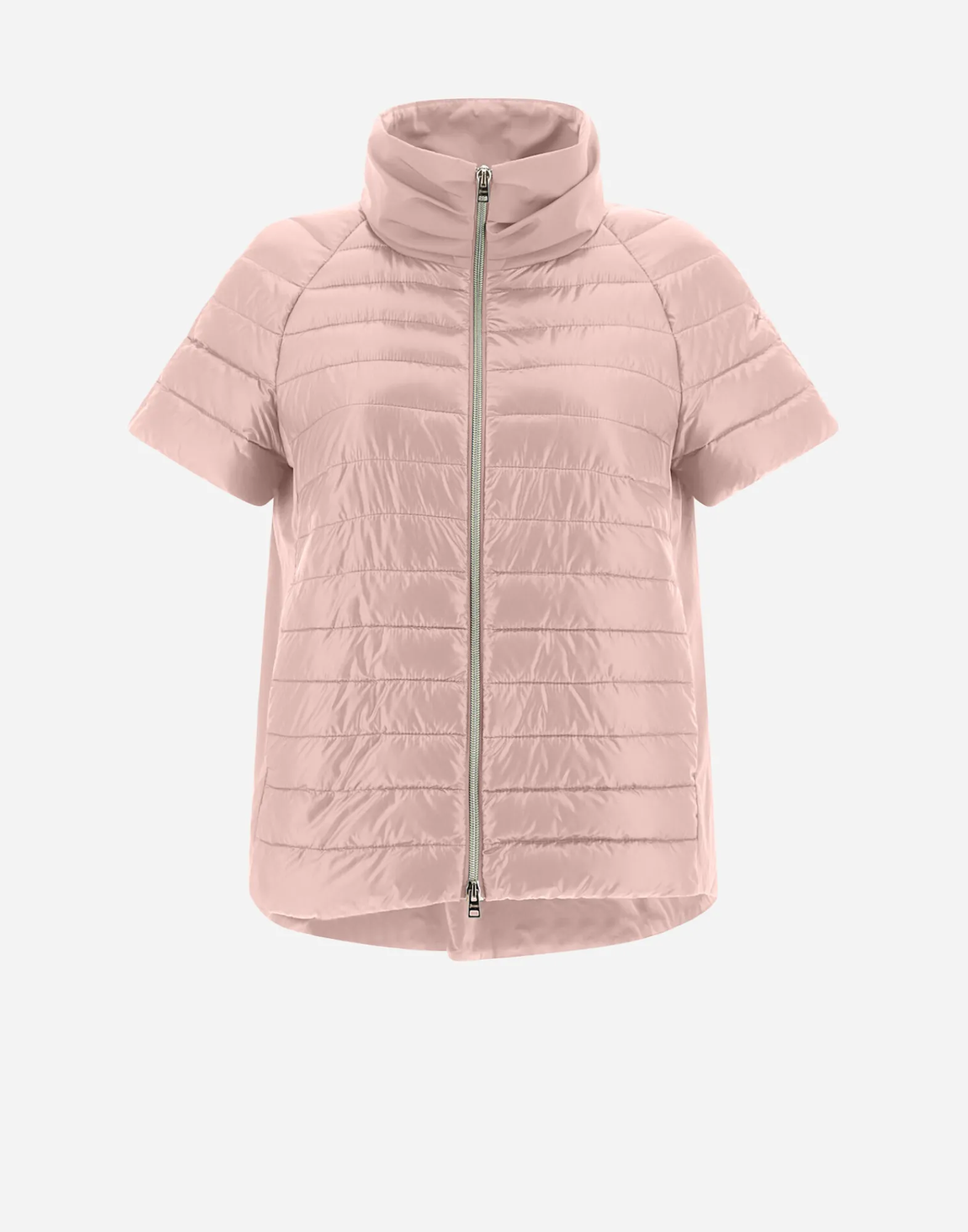 Herno Kurze Daunenjacken-Cape Aus Nylon Ultralight & New Techno Taft