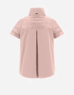 Herno Kurze Daunenjacken-Cape Aus Nylon Ultralight & New Techno Taft
