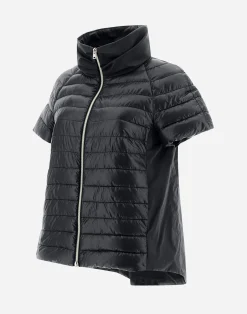 Herno Kurze Daunenjacken-Cape Aus Nylon Ultralight & New Techno Taft