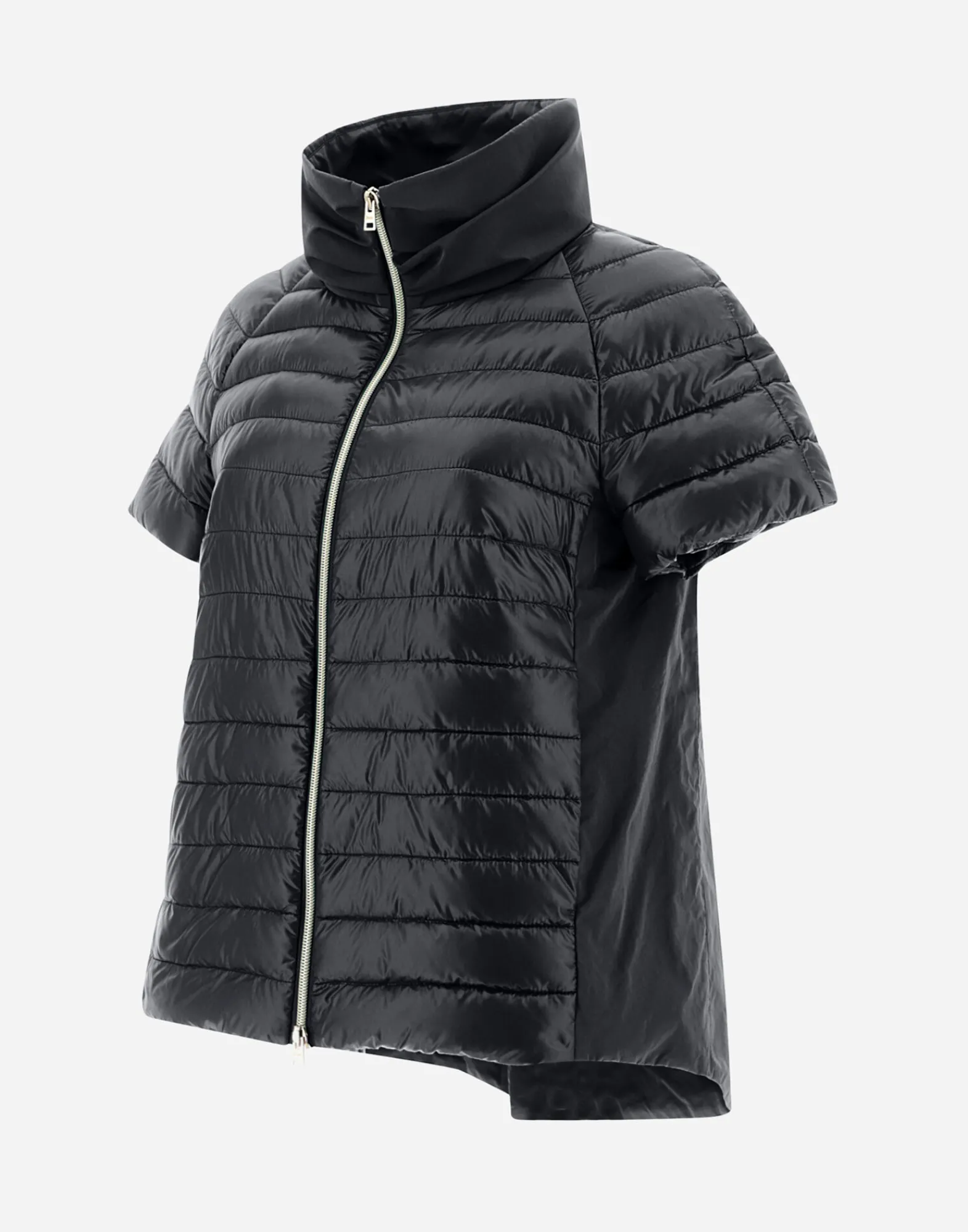 Herno Kurze Daunenjacken-Cape Aus Nylon Ultralight & New Techno Taft