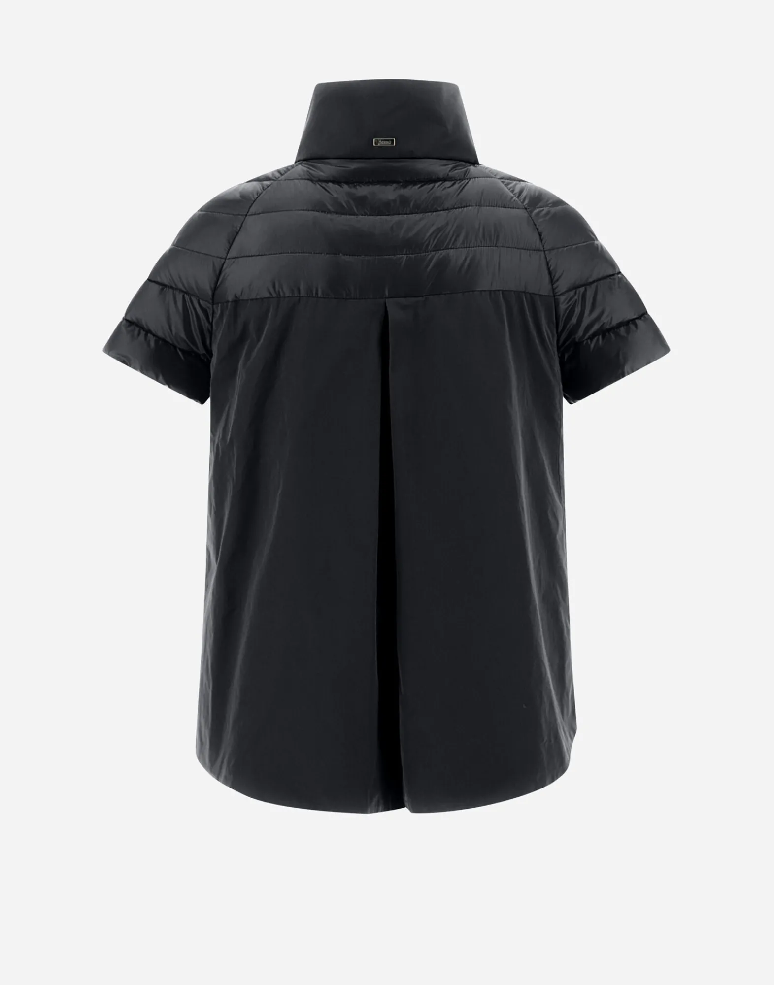 Herno Kurze Daunenjacken-Cape Aus Nylon Ultralight & New Techno Taft