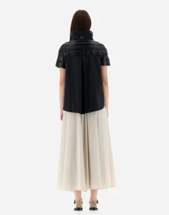 Herno Kurze Daunenjacken-Cape Aus Nylon Ultralight & New Techno Taft