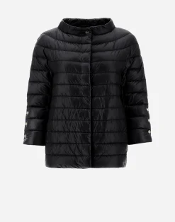 Herno Kurze Daunenjacken-Cape Aus Nylon Ultralight & Monogram