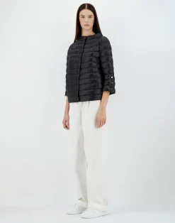 Herno Kurze Daunenjacken-Cape Aus Nylon Ultralight & Monogram