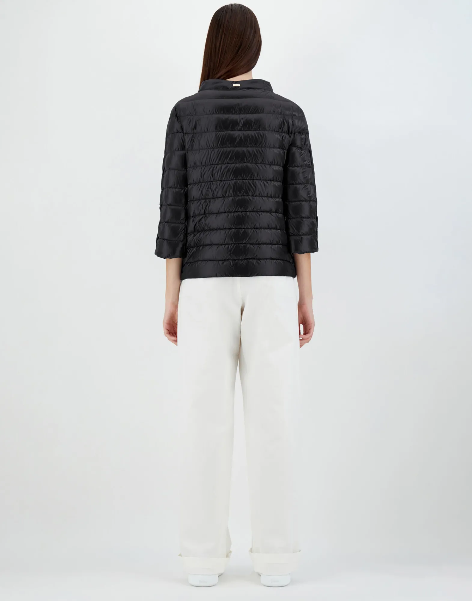 Herno Kurze Daunenjacken-Cape Aus Nylon Ultralight & Monogram