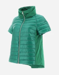 Herno Kurze Daunenjacken-Cape Aus Nylon Ultralight & New Techno Taft