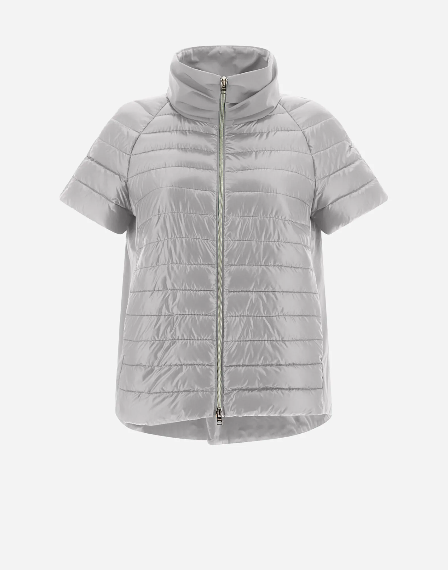 Herno Kurze Daunenjacken-Cape Aus Nylon Ultralight & New Techno Taft