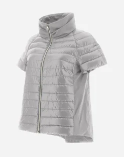 Herno Kurze Daunenjacken-Cape Aus Nylon Ultralight & New Techno Taft