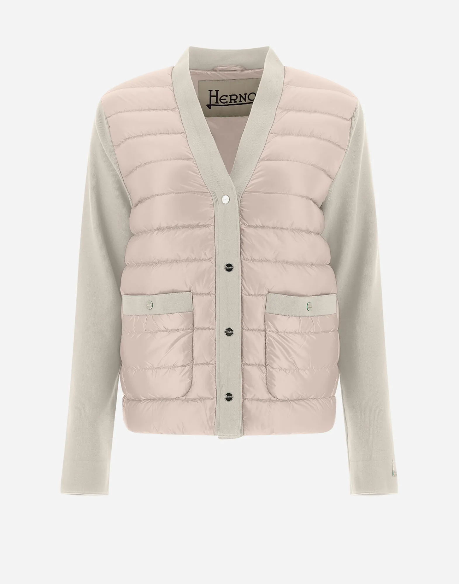 Herno Pullover & Strickjacken-Cardigan Aus Compact Cotton & Nylon Ultralight